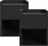 en.casa Nand Nachttisch 2er-Set, 1 Schublade, 55x45x39cm, schwarz (Nand)