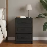 vidaXL Nachttisch Schwarz 43 x 41 x 63,5 cm Holzwerkstoff