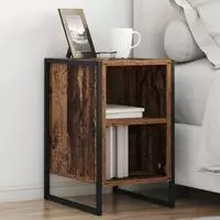 vidaXL Nachttisch 2 stk. Altholz 39,5 x 30 x 50 cm Holzwerkstoff