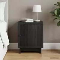 vidaXL Nachttisch Schwarz 43 x 34,5 x 50 cm Holzwerkstoff