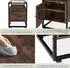 TecTake Nachttisch Dudley Industrial, dunkles Holz