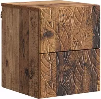 vidaXL Wandmontierter Nachttisch, Altholz, 34,5x33x40cm