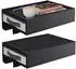 Relaxdays Klemmbarer Nachttisch Bambus, 2er Set, 14x37x26,5cm (10052043)