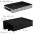 Relaxdays Klemmbarer Nachttisch Bambus, 2er Set, 14x37x26,5cm (10052043)