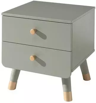 Vipack Billy Nachtkonsole 2 Schubladen, olivgr&uuml;n (001315002708)