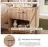 LuxusKollektion Nachttisch 2er-Set, Boho, Holz natur, Schublade und offene Ablage