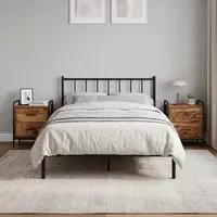 vidaXL Nachttisch 2 stk. Altholz 40 x 30 x 50 cm Holzwerkstoff