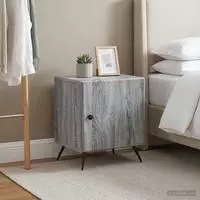 vidaXL Nachttisch 2 stk. Graues Sonoma 43 x 34,5 x 50 cm Holzwerkstoff
