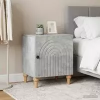 vidaXL Nachttisch 2 stk. Betongrau 43 x 34,5 x 50 cm Holzwerkstoff