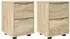 vidaXL Nachttische 2er-Set Holzwerkstoff Sonoma-Eiche 30,5x30x43cm (888802)