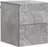 vidaXL Wandmontierter Nachttisch betongrau, 34,5x33x40cm