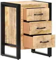 vidaXL Nachttisch 40x35x55 cm Mango Massivholz