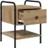 vidaXL Nachttisch Artisan-Eiche 35x36,5x47cm Holzwerkstoff