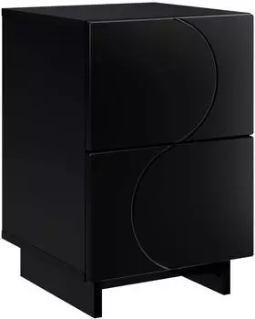 vidaXL Nachttisch schwarz 33,5x34,5x50cm Holzwerkstoff (8011389)
