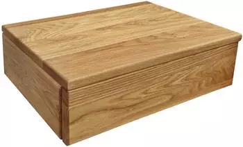 Erst-Holz Nachtkonsole schwebend, Eiche geölt, 45x34x15cm (90.20-K47)