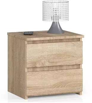 RAUMHIRSCH Nachttisch Sonoma Eiche 40x40x35cm, 2 Schubladen (800001457218)