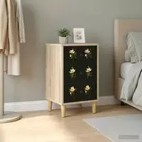 vidaXL Nachttisch BREMEN Sonoma-Eiche 36 x 33 x 60 cm Holzwerkstoff