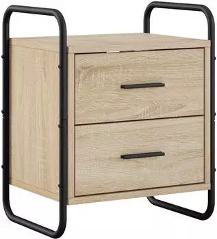 vidaXL H&auml;ngender Nachttisch Sonoma-Eiche 40x30x50cm
