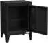 ML-Design Nachttisch Stahl, schwarz, 40x30x58cm (490017517)
