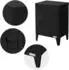 ML-Design Nachttisch Stahl, schwarz, 40x30x58cm (490017517)