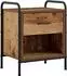 vidaXL Nachttisch 2 Stk., Holzwerkstoff, Altholz-Optik, 40x30x50cm