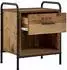 vidaXL Nachttisch 2 Stk., Holzwerkstoff, Altholz-Optik, 40x30x50cm