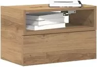 vidaXL Wand-Nachttische 2 Stk. Artisan-Eiche 45x26x28,5 cm