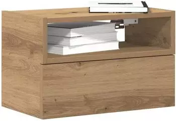 vidaXL Wand-Nachttische 2 Stk. Artisan-Eiche 45x26x28,5cm (858613)