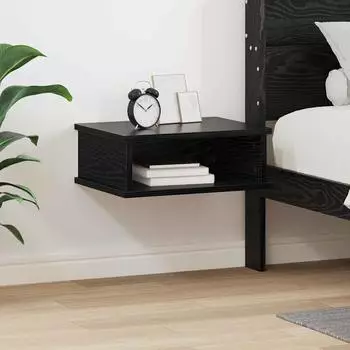 vidaXL Nachttisch schwarz, Eichen-Optik, 40x31x15cm (891106)