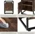 TecTake Nachttisch Kidderminster, Holz/Metall, Industrial (43x60,5x40cm)