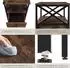TecTake Falkirk Nachttisch 2 Ablagen, Schublade, Industrial Holz dunkel (40x41,5x55,5cm)