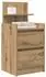 vidaXL Nachttisch 2 Schubladen Artisan-Eiche 38x34x80cm