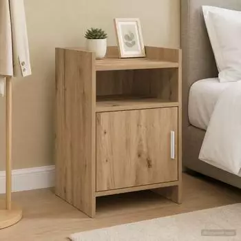 vidaXL Nachttisch Artisan-Eiche, Holzwerkstoff, 40x36x60cm