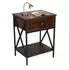 Relaxdays Nachttisch Industrial mit Schublade & Ablage, 40x55x30cm