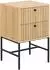 Actona Albany Nachttisch 2 Schubladen, Eiche, 45,6x70x40cm
