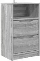 vidaXL Nachttisch Sonoma-Grau 40 x 30 x 67 cm Holzwerkstoff