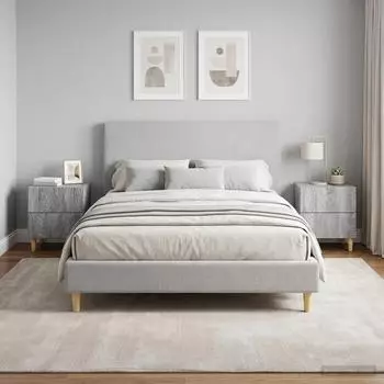 vidaXL Nachttisch 2er-Set grau Sonoma 43x34,5x48cm Holzwerkstoff (894998)