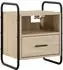 vidaXL Hängender Nachttisch Sonoma-Eiche 40x30x50cm, 2er-Set