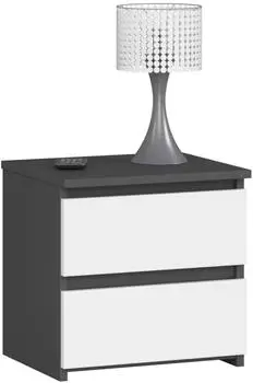 RAUMHIRSCH Nachttisch 2 Schubladen Soft-Close, 40x40x35cm (800001522780)