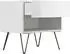 Posseik Nachttisch-Set Industrial B, 2-teilig, weiß hochglanz, 50cm