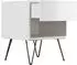 Posseik Nachttisch-Set Industrial B, 2-teilig, weiß hochglanz (40cm)