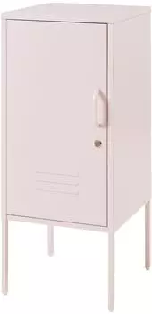 en.casa Hausjärvi Nachttisch Stahl, rosa, 82x35x35cm