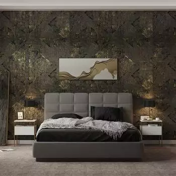 VICCO Mira Nachttisch 2er Set weiß/gold (40811)
