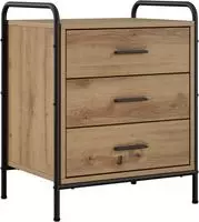 vidaXL Nachttisch Artisan-Eiche 48 x 36,5 x 60 cm Holzwerkstoff