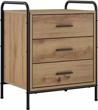 vidaXL Nachttisch Artisan-Eiche 48x36,5x60cm Holzwerkstoff