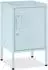 TecTake Nachttisch Baker, Stahl, grau/blau (Baker)