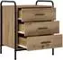 vidaXL Nachttisch 2er-Set Artisan-Eiche 48x36,5x60cm Holzwerkstoff