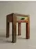 KADIMA DESIGN Kalkutta Beistelltisch Mango Massivholz mit Schublade 40x40x55cm