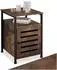 TecTake Beistellschrank Holz dunkel 40,5x40,5x60,5cm