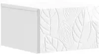 vidaXL Wandmontierter Beistelltisch Hochglanz Wei&szlig; 34,5 x 33 x 20 cm